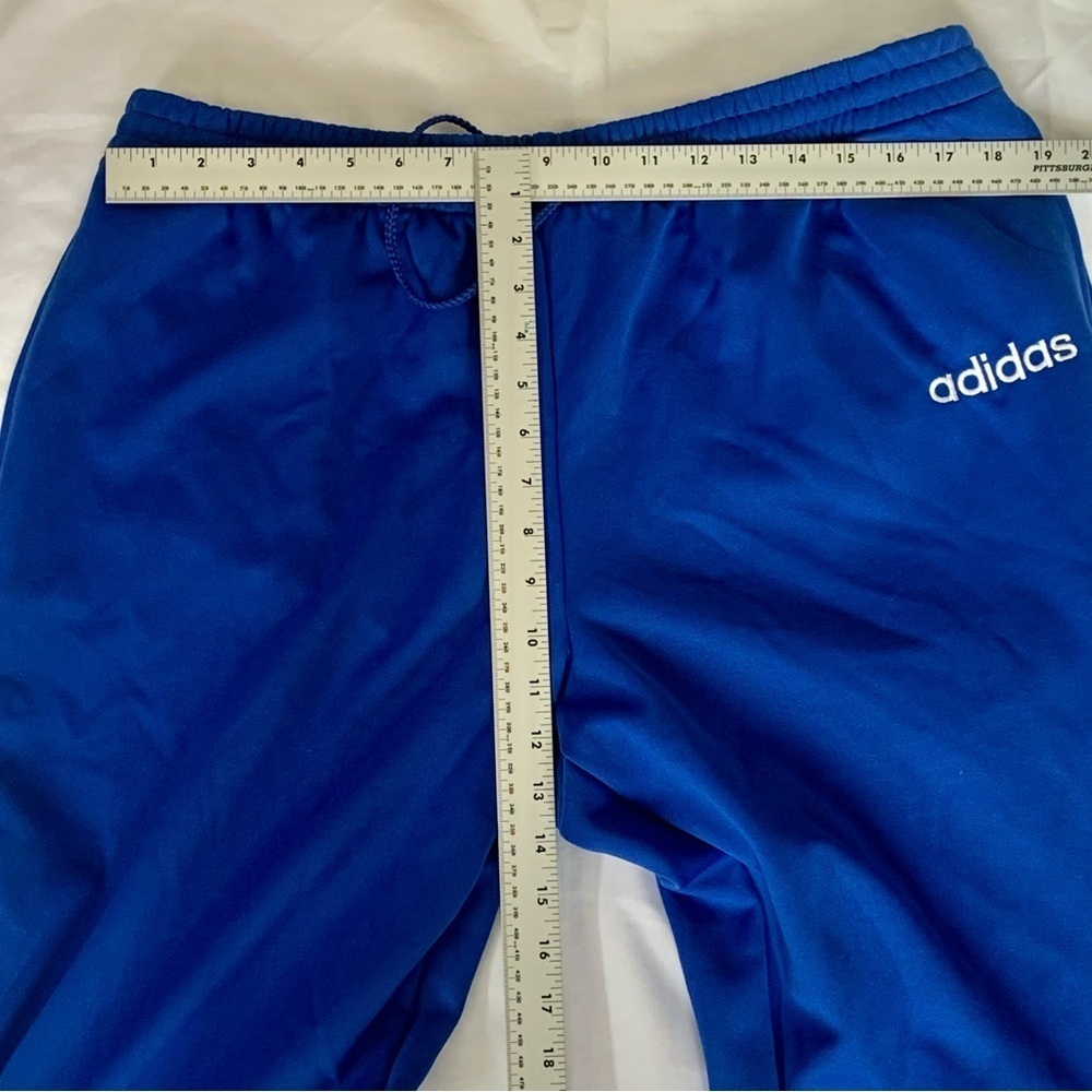 Adidas Men's XL Blue Soccer Joggers Track Pants Long Zipper Cuffs Practice - Picture 9 of 11